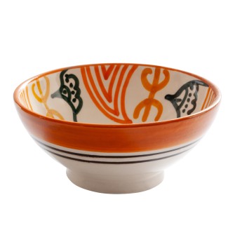 Obrazek dla: Ceramiczna miseczka 12 cm. Tradycyjne marokańskie rzemiosło w Twoim domu. Idealna na drobne przekąski. Wybierz unikatowe rękodzieło!