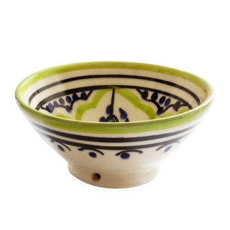 Obrazek dla: Tradycyjna miseczka marokańska 12 cm. Ręcznie malowana ceramika rzemieślnicza. Każdy egzemplarz to unikat. Odkryj marokański styl!