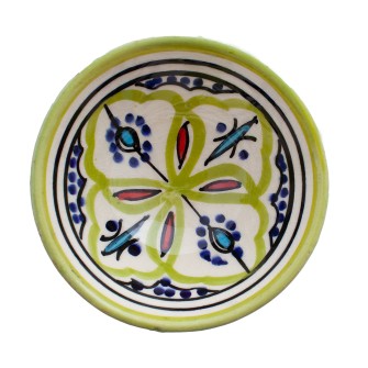 Obrazek 2 dla: Tradycyjna miseczka marokańska 12 cm. Ręcznie malowana ceramika rzemieślnicza. Każdy egzemplarz to unikat. Odkryj marokański styl!