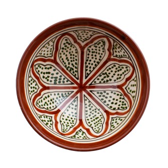 Obrazek 2 dla: Miseczka 12 cm – tradycja marokańskich mistrzów. Ręcznie wykonana ceramika rzemieślnicza. Idealny rozmiar na orzechy i dipy.