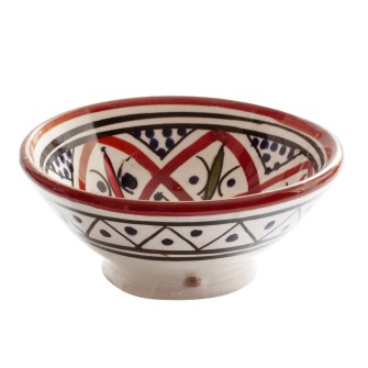 Obrazek dla: Stylowa miseczka ceramiczna z Maroka. Ręcznie wykonany unikat do serwowania przekąsek. Odkryj piękno prawdziwego rękodzieła.