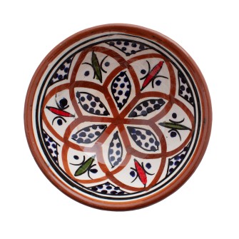 Obrazek 2 dla: Stylowa miseczka ceramiczna z Maroka. Ręcznie wykonany unikat do serwowania przekąsek. Odkryj piękno prawdziwego rękodzieła.