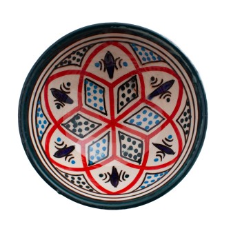 Obrazek 2 dla: Miseczka deserowa. Oryginalne marokańskie rzemiosło w Twoim domu. Ręcznie formowana ceramika najwyższej jakości.