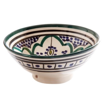 Obrazek dla: Egzotyczna misa ceramiczna z Maroka. Rękodzieło z duszą, stworzone przez rzemieślnika. Idealna na zdrowe sałatki i owoce.