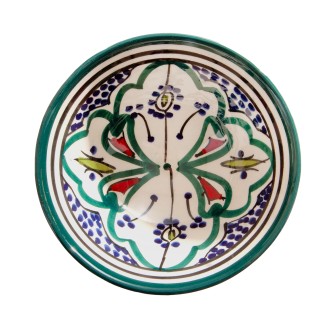 Obrazek 2 dla: Egzotyczna misa ceramiczna z Maroka. Rękodzieło z duszą, stworzone przez rzemieślnika. Idealna na zdrowe sałatki i owoce.