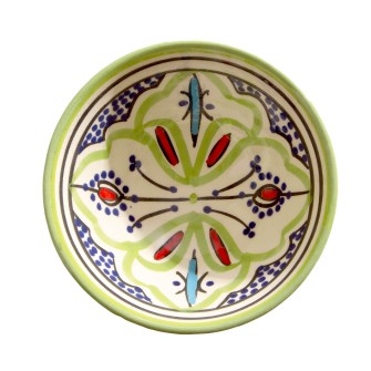 Obrazek 2 dla: Ceramiczne naczynie z Maroka. Ręczna robota lokalnego rzemieślnika. Trwała i stylowa misa do serwowania Twoich ulubionych potraw.