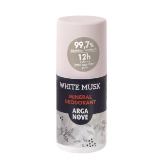 Obrazek dla: Naturalny dezodorant mineralny White Musk z olejem arganowym 50ml rollon Arganove  Maroko Sklep