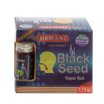 Obrazek dla: Balsam mentolowy z czarnuszką 50ml + aromatyczny olejek ułatwiający oddychanie Hemani  Maroko Sklep